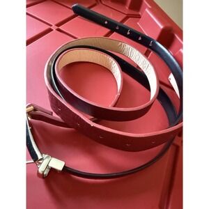 2-Pack Belts size Small Black‎ And Red See Measured Photos